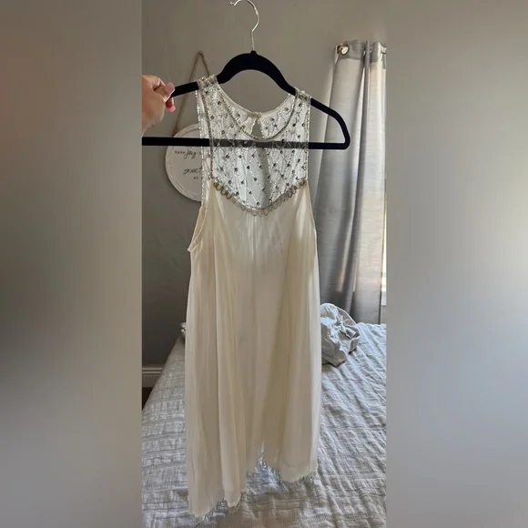 Urban outfitters Kimchi Blue beaded white dress Xs